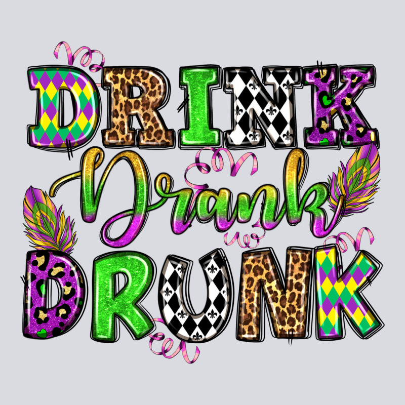 Drink Drank Drunk Mardi Gras Olivia Zipper Hoodie by OliviaCreatesArt | Teevron