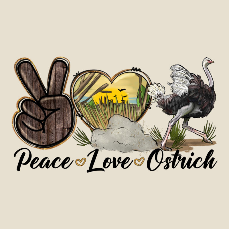 Peace Love Ostrich Urban Hoodie by LillyAllenDesigns | Teevron