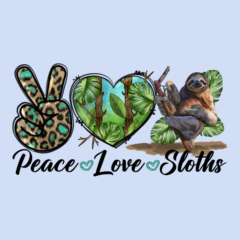 Peace Love Sloths Urban Hoodie by LillyAllenDesigns | Teevron