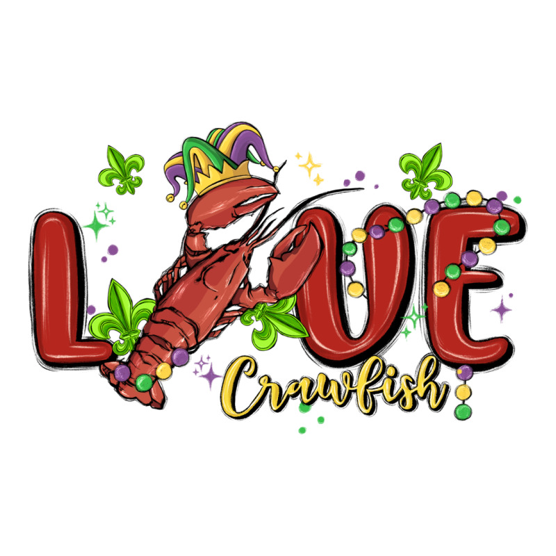 Mardi Gras Love Crawfish Premium Tee by MaliasSmallBusiness | Teevron