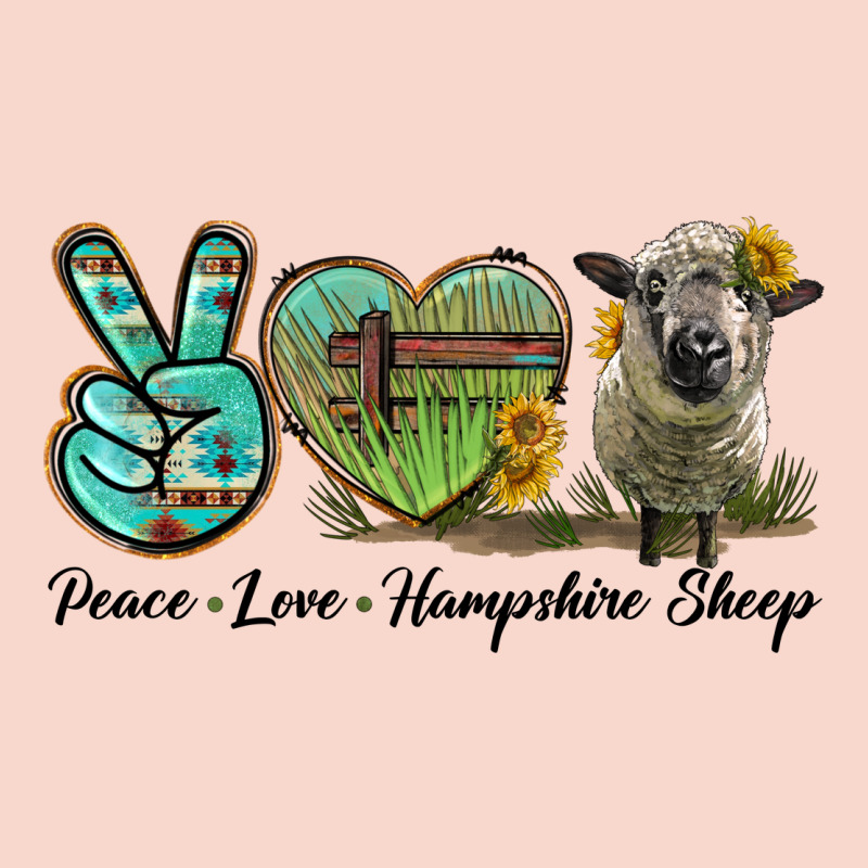 Peace Love Hampshire Sheep Urban Hoodie by LillyAllenDesigns | Teevron