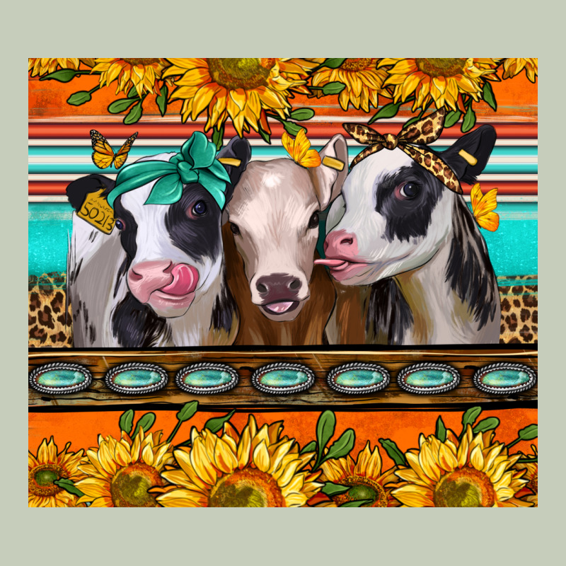 Heifers And Sunflowers Long Sleeve Tee by Jasminsmagicworld | Teevron