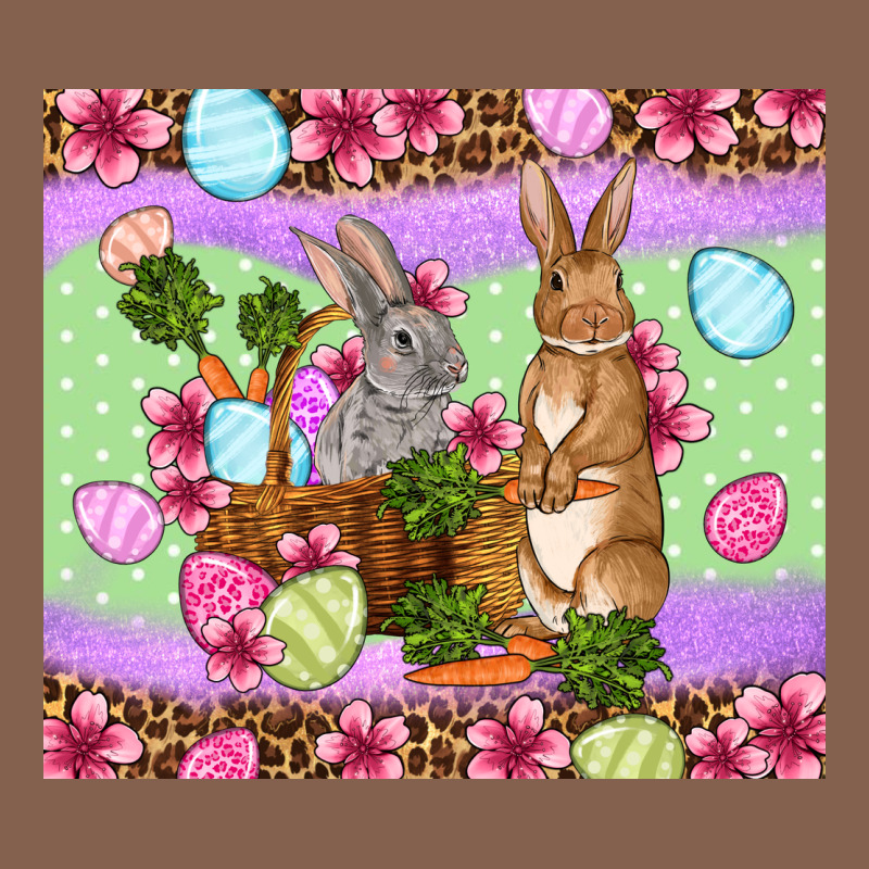 Easter Eggs Bunnys Basket Zipper Hoodie by OliviaCreatesArt | Teevron