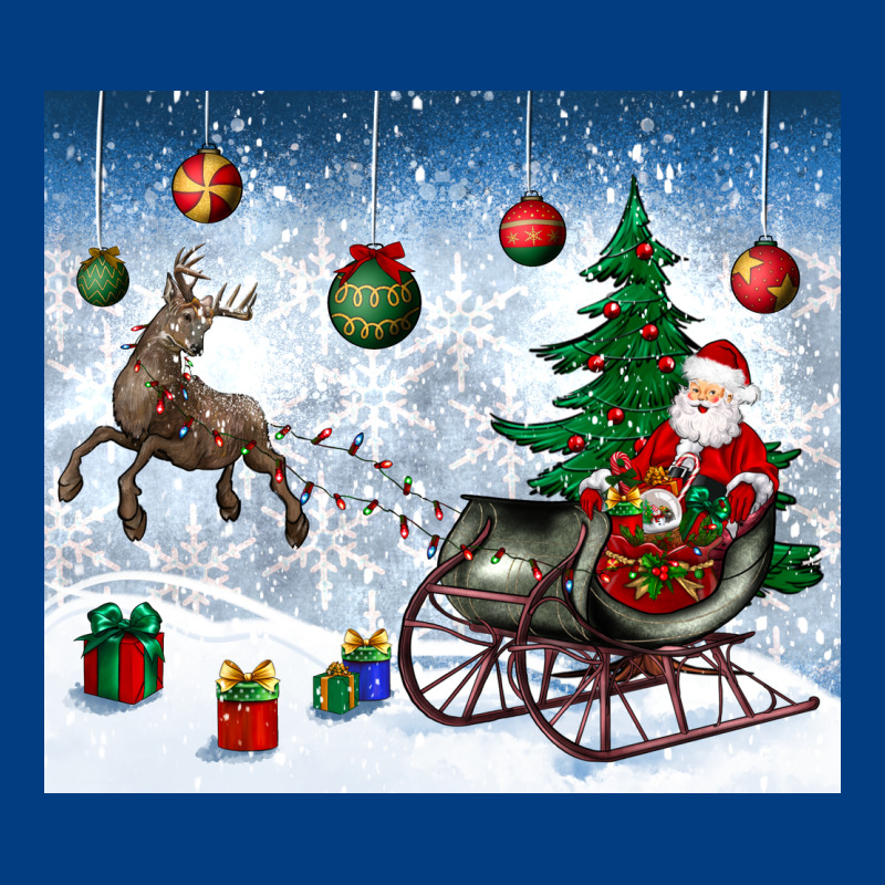 Christmas Santa Deer And Presents Premium Sweatshirt by BundleAndBundleShop | Teevron