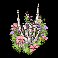 Skeleton Flowers Ladies Tee | Teevron