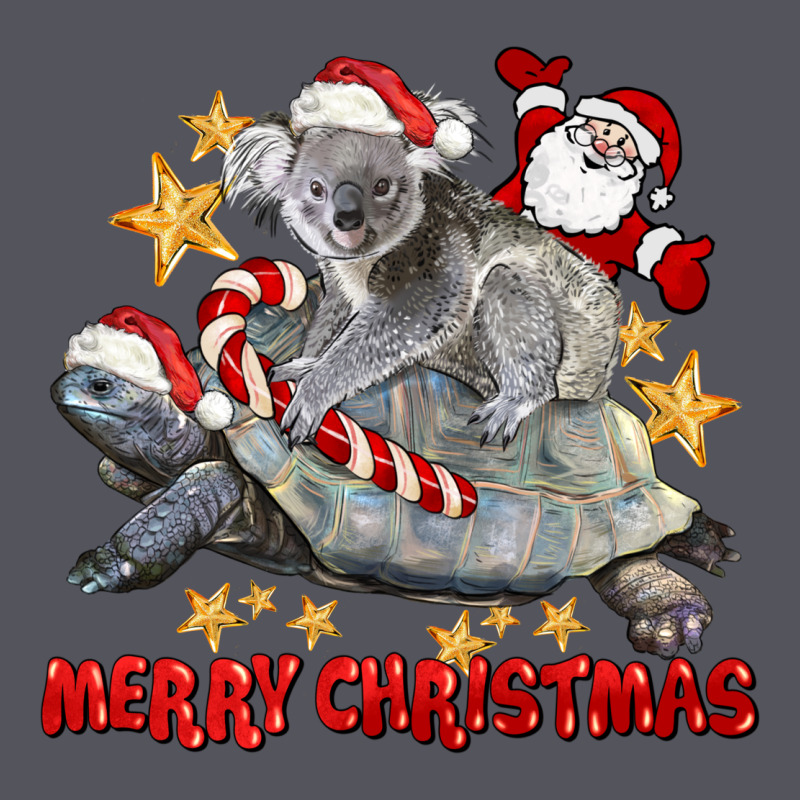 Merry Christmas Tortoise And Koala Vintage Hoodie by LillyAllenDesigns | Teevron