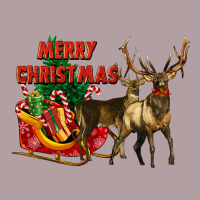Merry Christmas Two Deers Vintage Hoodie | Teevron