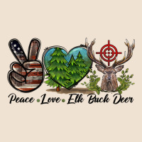 Peace Love Elk Buck Deer Urban Hoodie | Teevron