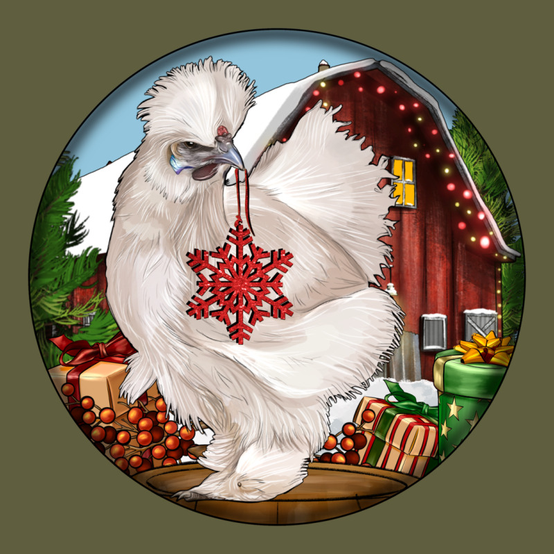 Silkie Chicken Christmas Vintage Tee by LillyAllenDesigns | Teevron