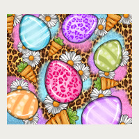 Easter Eggs Daisies Carrots Zipper Hoodie | Teevron