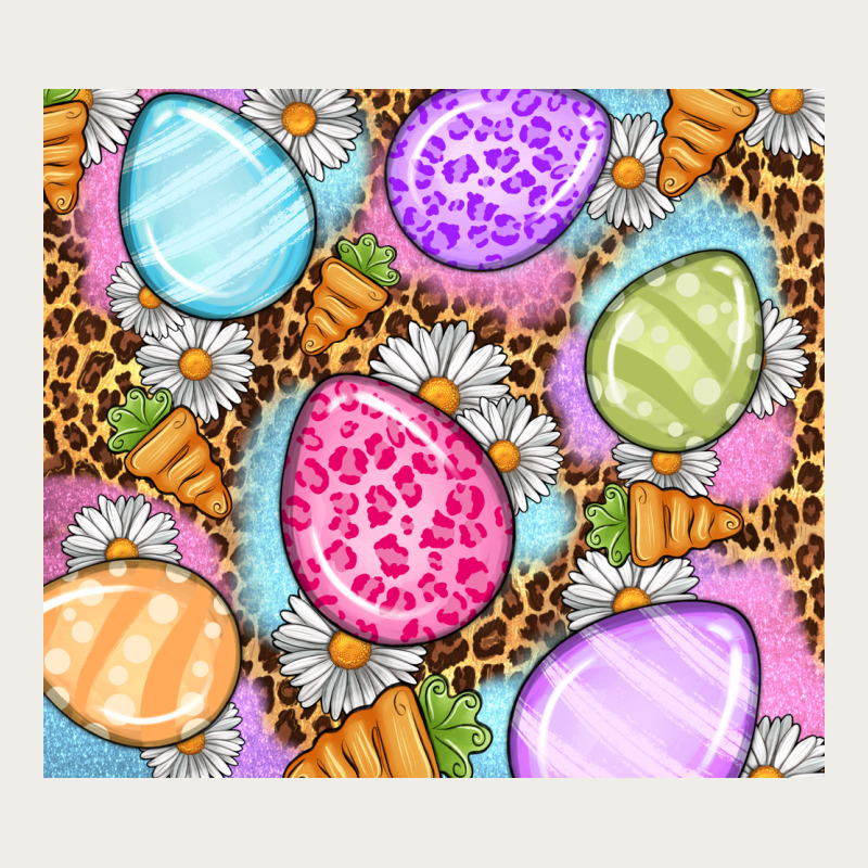 Easter Eggs Daisies Carrots Zipper Hoodie by OliviaCreatesArt | Teevron