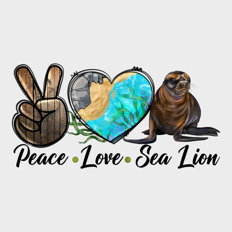 Peace Love Sea Lion Urban Hoodie by LillyAllenDesigns | Teevron