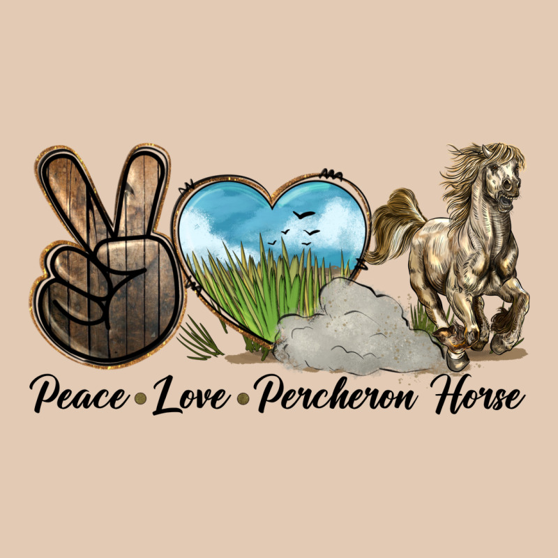 Peace Love Percheron Horse Urban Hoodie by LillyAllenDesigns | Teevron