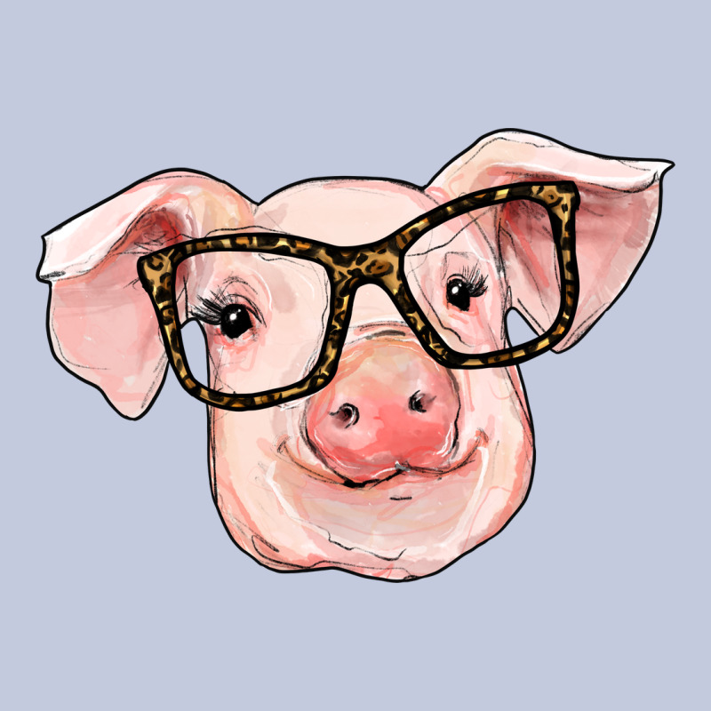 Pig With Glasses Long Sleeve Tee by RanaPortraitStore | Teevron