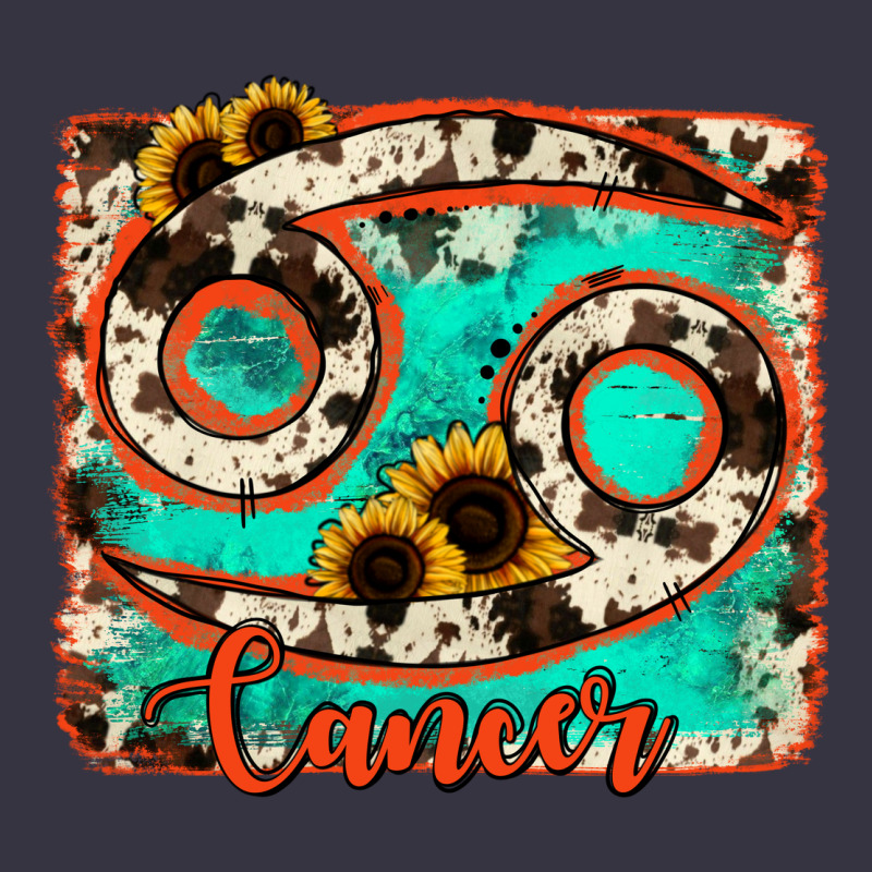 Cancer Turquoise Cowhide Vintage Hoodie by RanaPortraitStore | Teevron