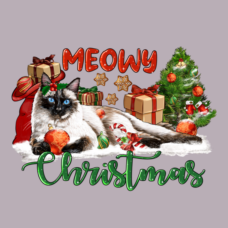Siamese Cat Meowy Christmas Vintage Tee by LillyAllenDesigns | Teevron