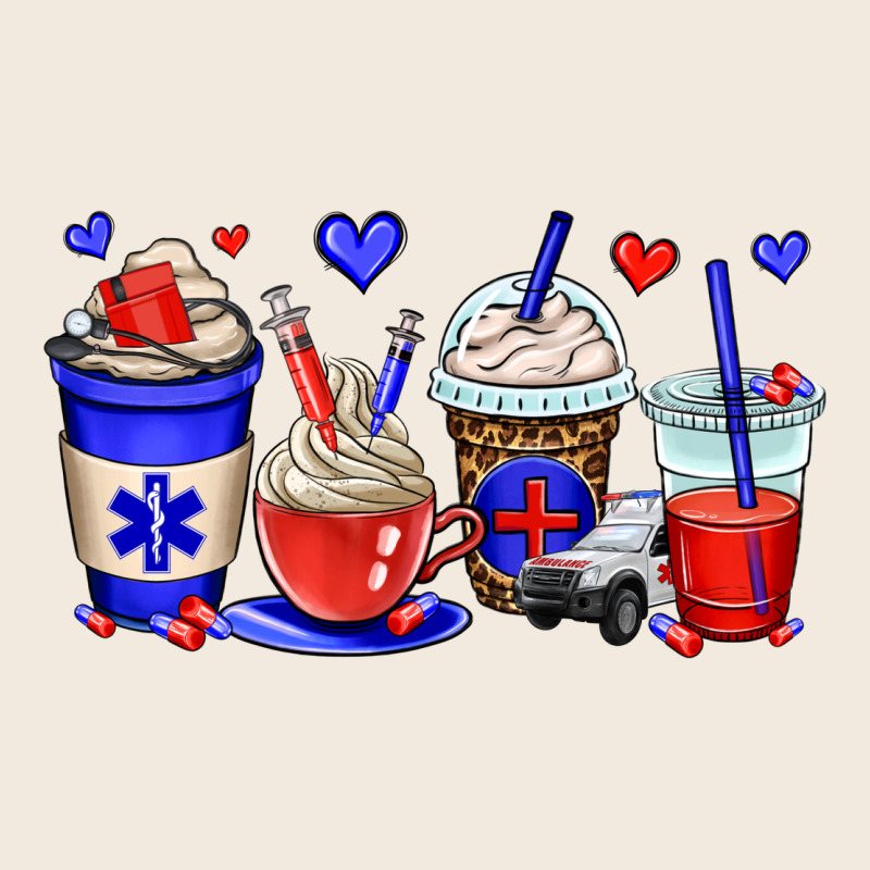 Emt Emergency Medical Technician Coffee Cups Zipper Hoodie by OliviaCreatesArt | Teevron