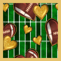American Football Field And Hearts Seamless Pattern Premium Sweatshirt | Teevron