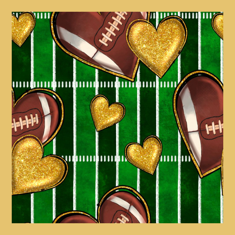 American Football Field And Hearts Seamless Pattern Premium Sweatshirt by BundleAndBundleShop | Teevron