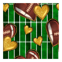 american football field and hearts seamless pattern | Teevron