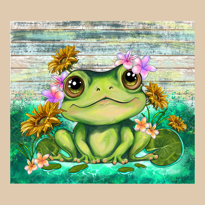 Frog With Sunflower Heavyweight Sweatshirt by TumblerDesignByShophia | Teevron