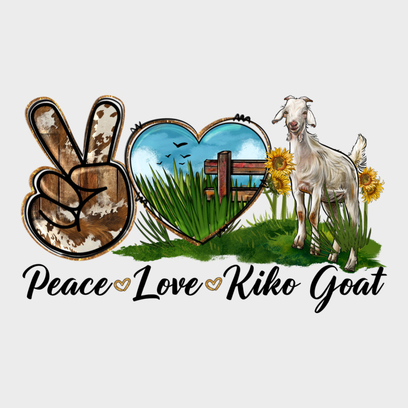 Peace Love Kiko Goat Urban Hoodie by LillyAllenDesigns | Teevron