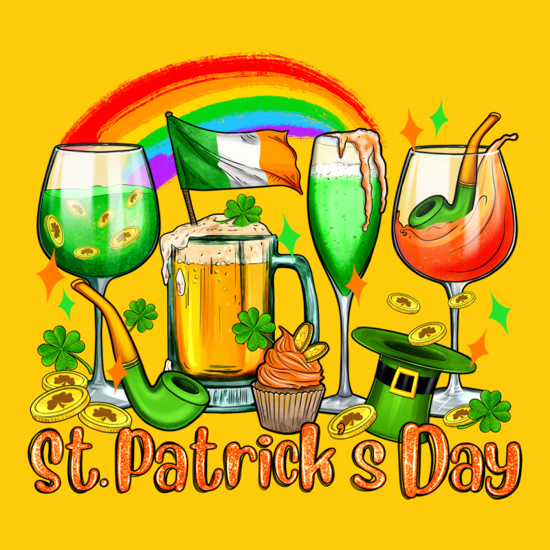 St. Patrick's Wine Glasses Premium Hoodie by OliviaCreatesArt | Teevron