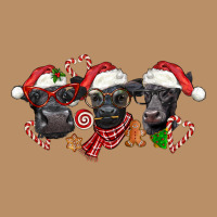 Christmas Black Angus Cows Vintage Hoodie | Teevron