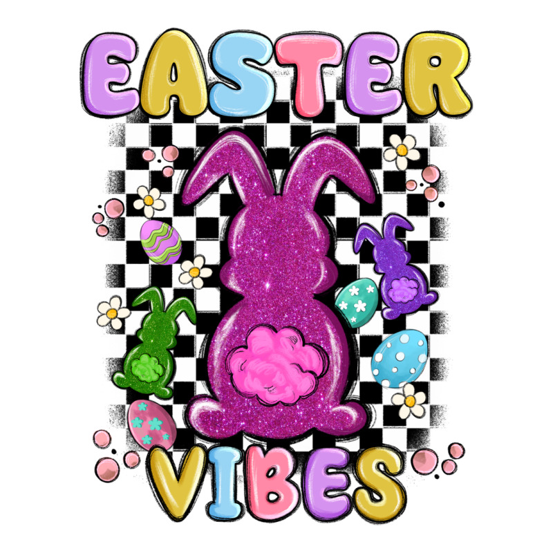 Easter Vibes Peep Faux Sequin Ladies Tee by MaliasSmallBusiness | Teevron