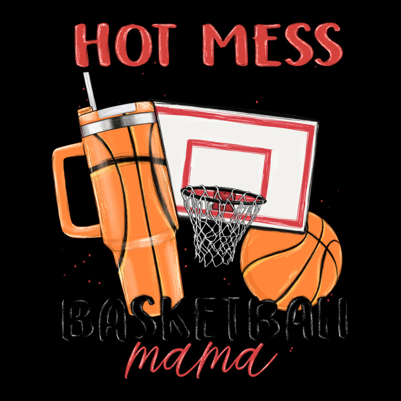 Hot Mess Always Stressed Basketball Mama Premium Tee by MaliasSmallBusiness | Teevron