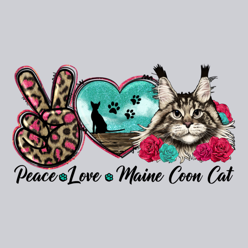 Peace Love Maine Coon Cat Urban Hoodie by LillyAllenDesigns | Teevron
