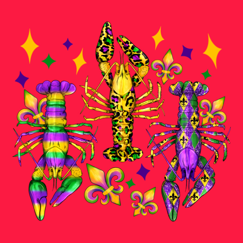 Mardi Gras Craw Fish Olivia Zipper Hoodie by OliviaCreatesArt | Teevron