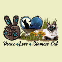 Peace Love Siamese Cat Urban Hoodie | Teevron