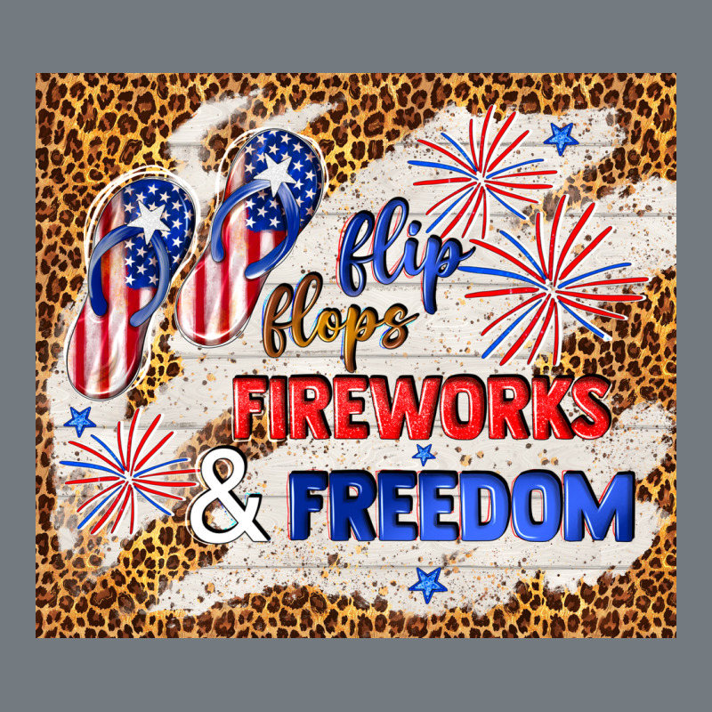 Flip Flops Fireworks & Freedom 4th Of July Heavyweight Sweatshirt by TumblerDesignByShophia | Teevron