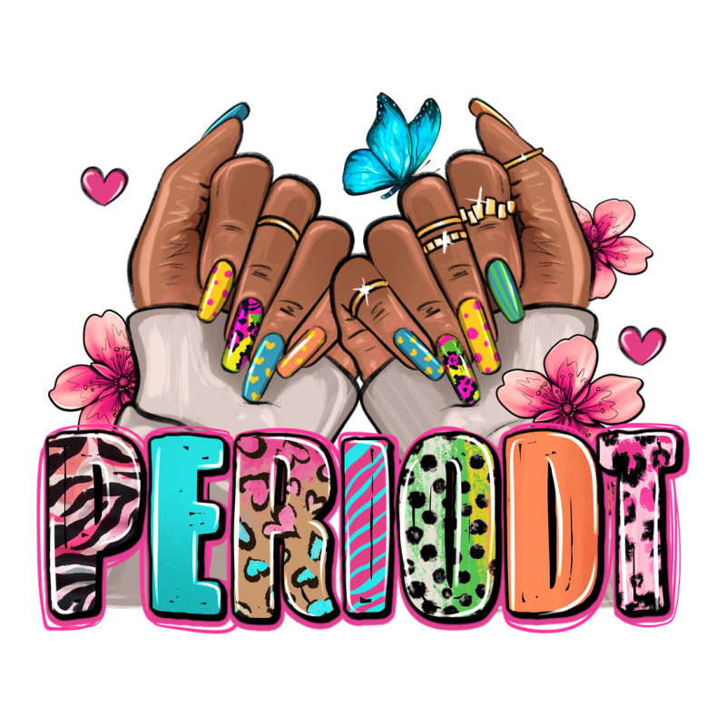 Periodt Afro Woman Nail Art Long Sleeve Tee by RanaPortraitStore | Teevron