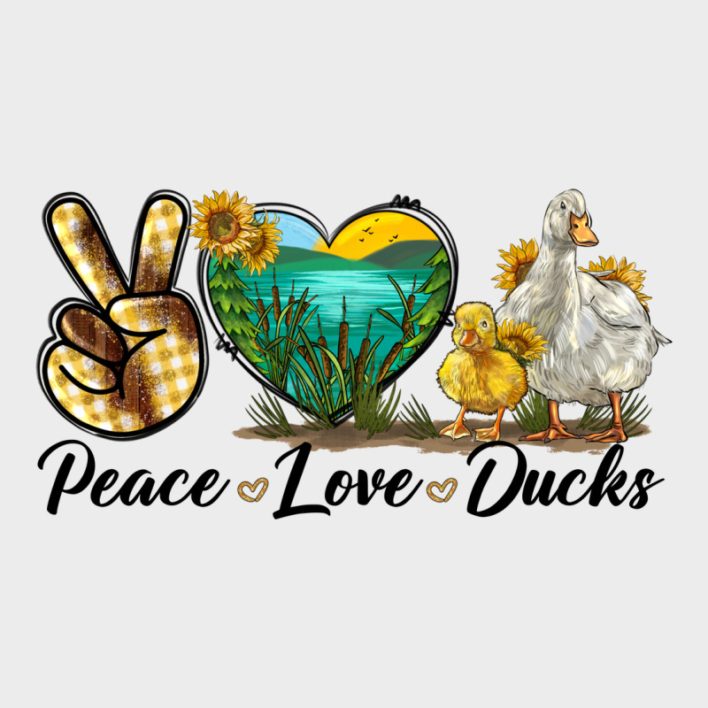 Peace Love Ducks Urban Hoodie by LillyAllenDesigns | Teevron
