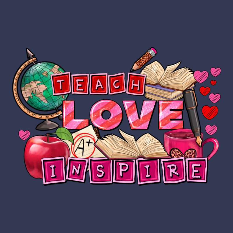 Valentine's Day Teach Love Inspire Heavyweight Hoodie by FaDigitalArtStudio | Teevron