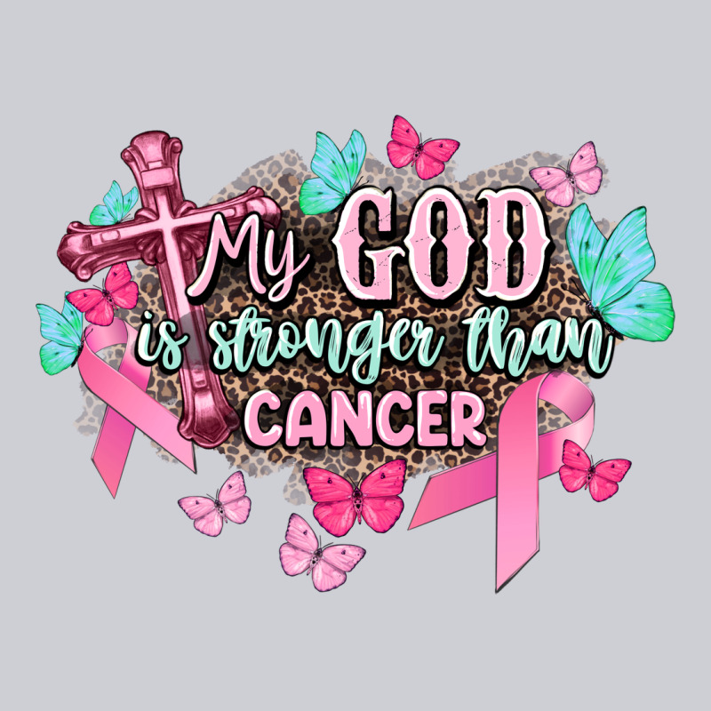 My God Is Stronger Than Cancer Awareness Heavyweight Sweatshirt by HowdyJamesFarm | Teevron