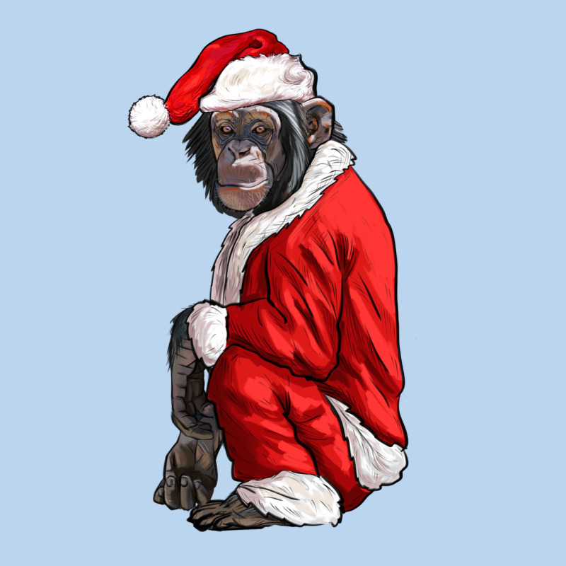 Chimpanzee With Santa Clothes Classic Tee by LillyAllenDesigns | Teevron