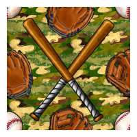 baseball bat and gloves with camouflage seamless pattern | Teevron