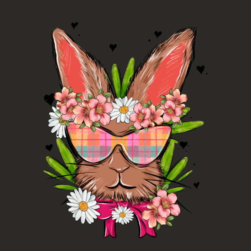 Bunny With Floral Heavy Core Tee by MaliasSmallBusiness | Teevron