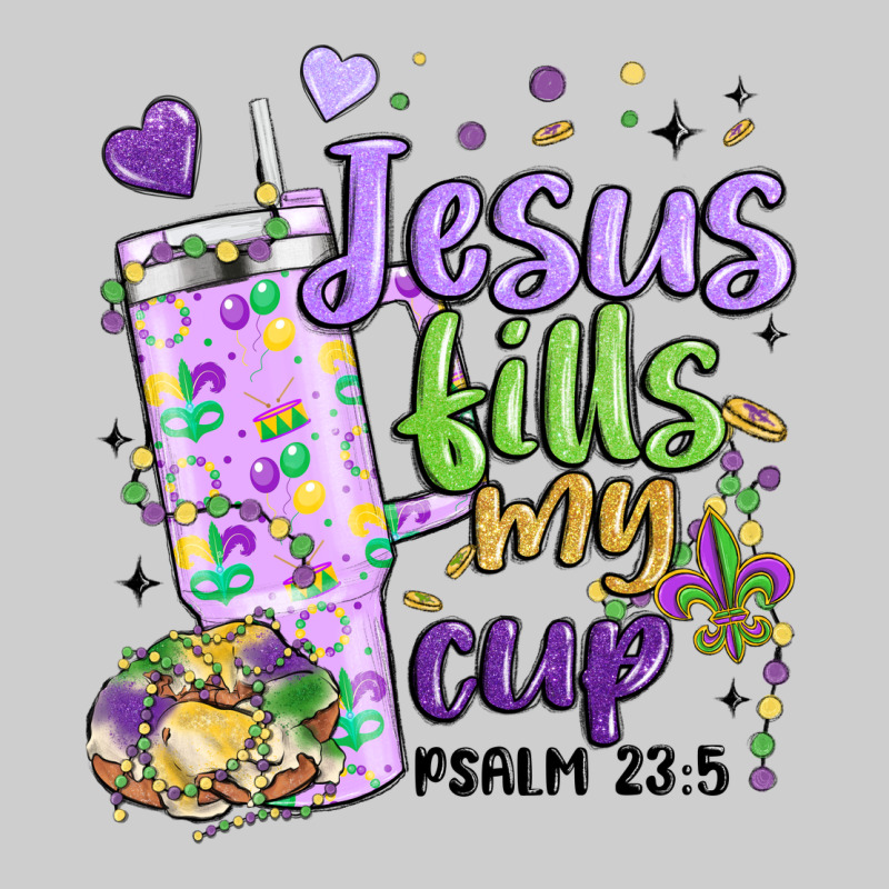 Mardi Gras Jesus Fills My Cup Premium Tee by MaliasSmallBusiness | Teevron