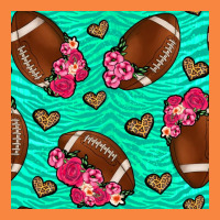 American Football Roses And Hearts Seamless Pattern Premium Sweatshirt | Teevron