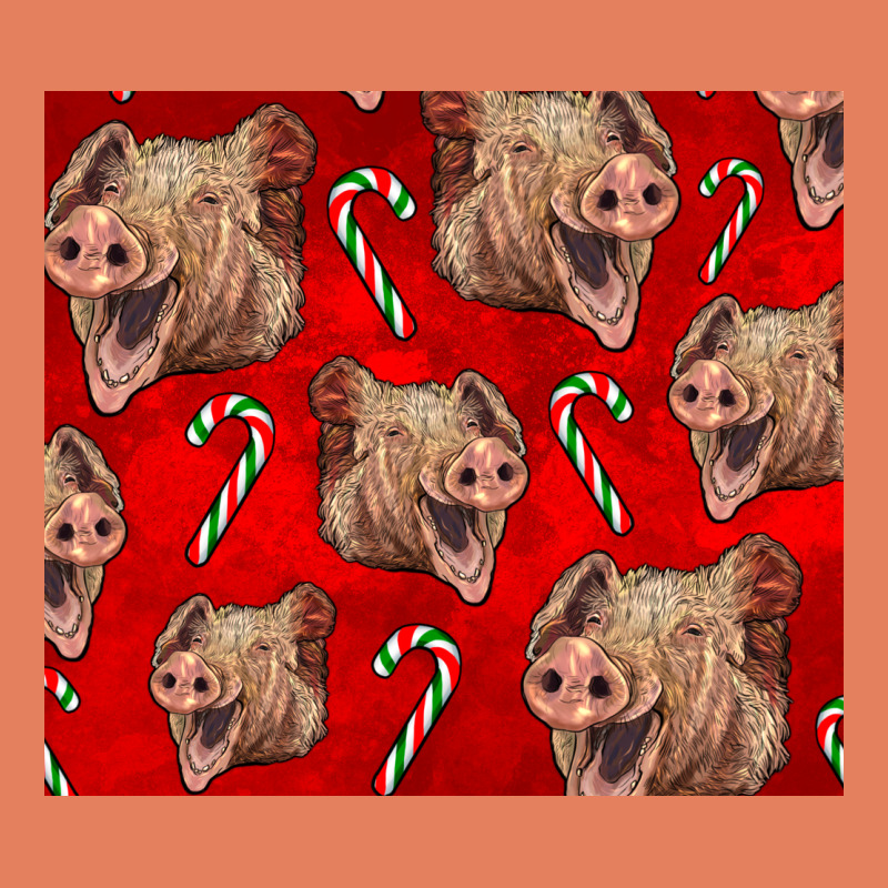 Yorkshire Pig And Candy Cane Classic Tee by LillyAllenDesigns | Teevron