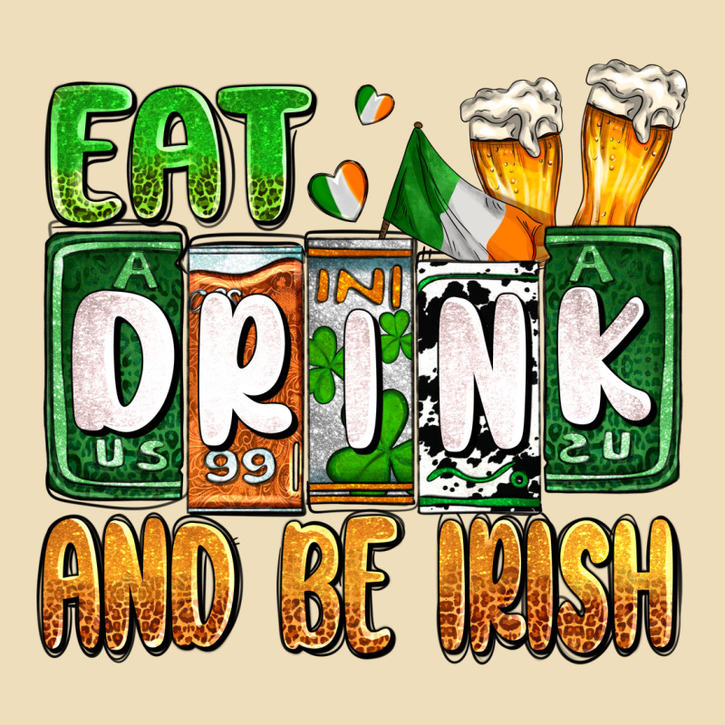 St. Patrick's Eat Drink And Be Irish Premium Hoodie by OliviaCreatesArt | Teevron