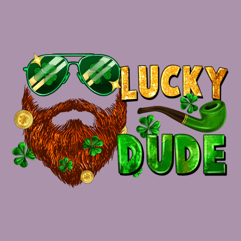 Lucky Dude Saint Patrick's Bearded Man Heavyweight Hoodie by FaDigitalArtStudio | Teevron