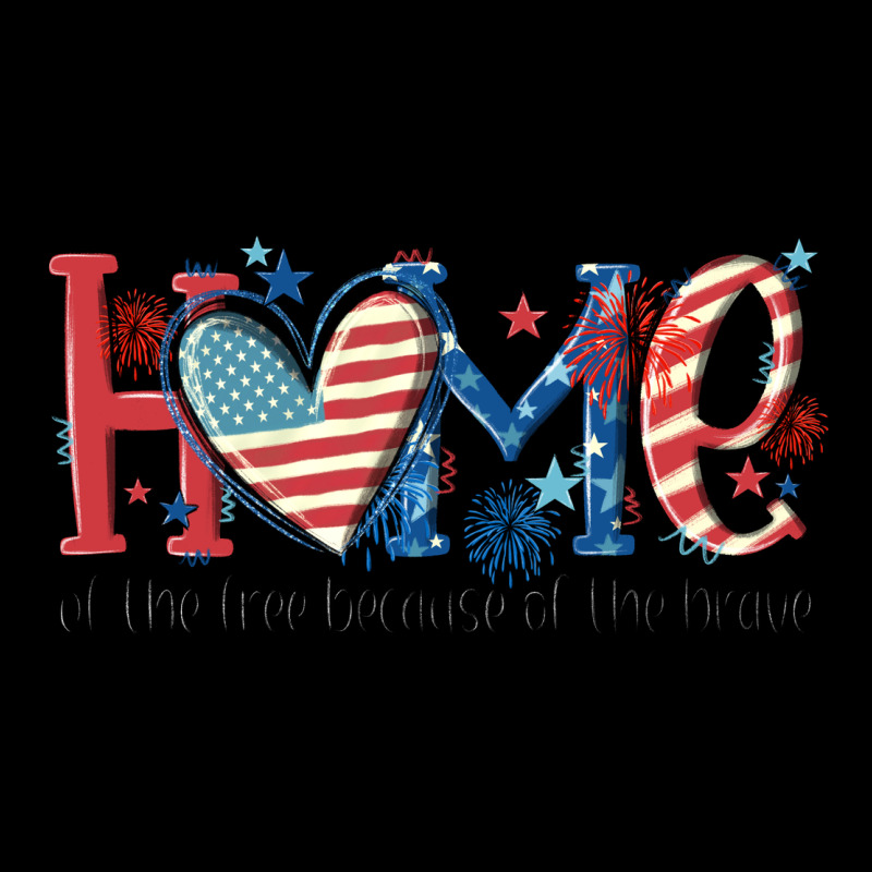 Home Of The Free Because Of The Brave Ladies Tee by MaliasSmallBusiness | Teevron