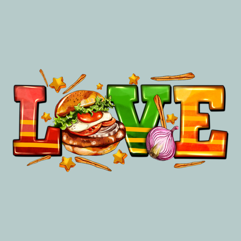 Love With Hamburger Heavy Core Tee by AdoDesignShop | Teevron