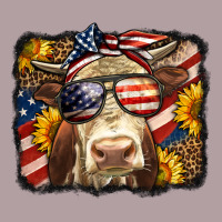 Western 4th Of July Cow Background Vintage Hoodie | Teevron