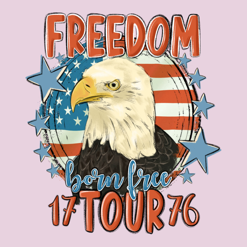 Freedom Born Free Tour 1776 Ladies Tee by MaliasSmallBusiness | Teevron